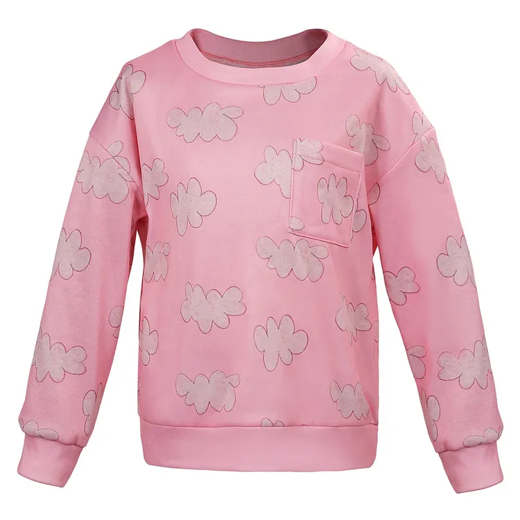 Kids Children Horror Five Nights At Freddy's: Purple Tears (2023) Fili Pink Long Sleeve Hoodie Outfits Suit