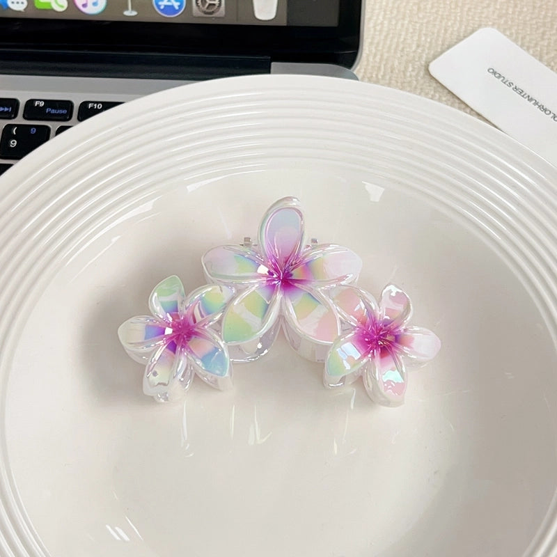 Vacation Sweet Korean Style Women’s Flower Acetic Acid Sheets Hair Claws