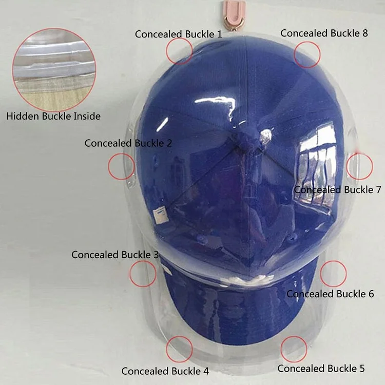 Portable Baseball Storage Case Transparent Storage Box Double-layer Hat Protector Dust-proof Holder