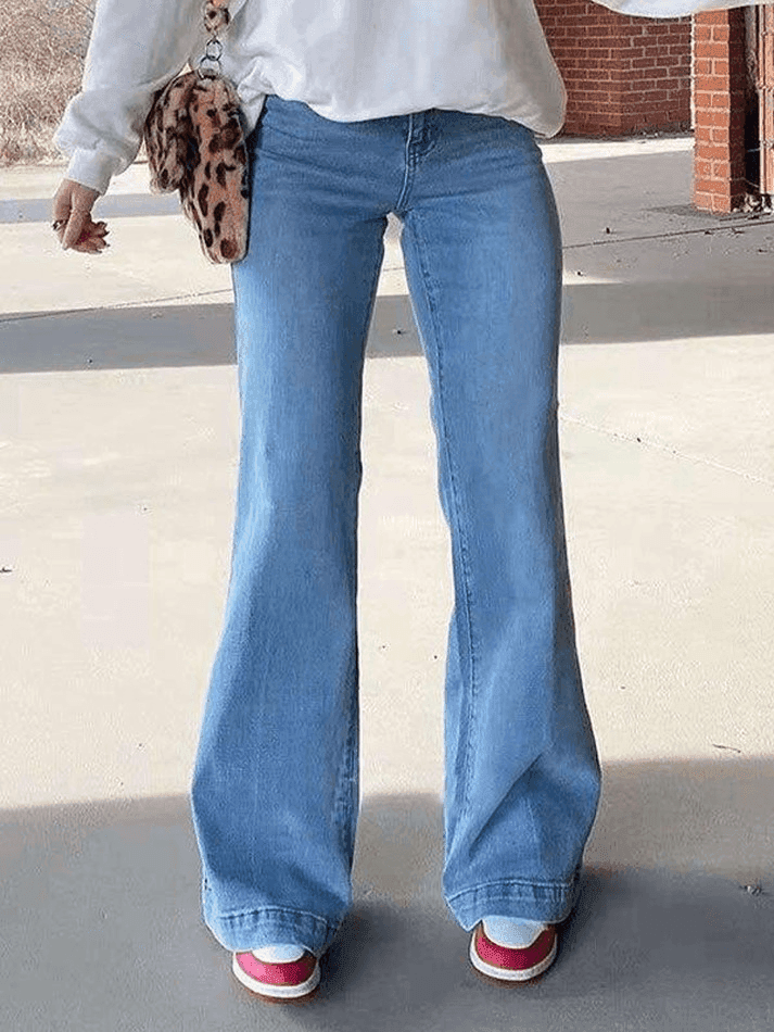 Toloer Mid Waist Washed Boyfriend Jeans-Outfit Ideas
