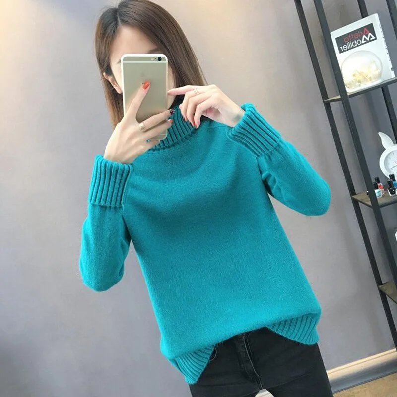 Sweater Female 2020 Autumn Winter Cashmere Knitted Women Sweater And Pullover Female Tricot Jersey Jumper Pull Femme