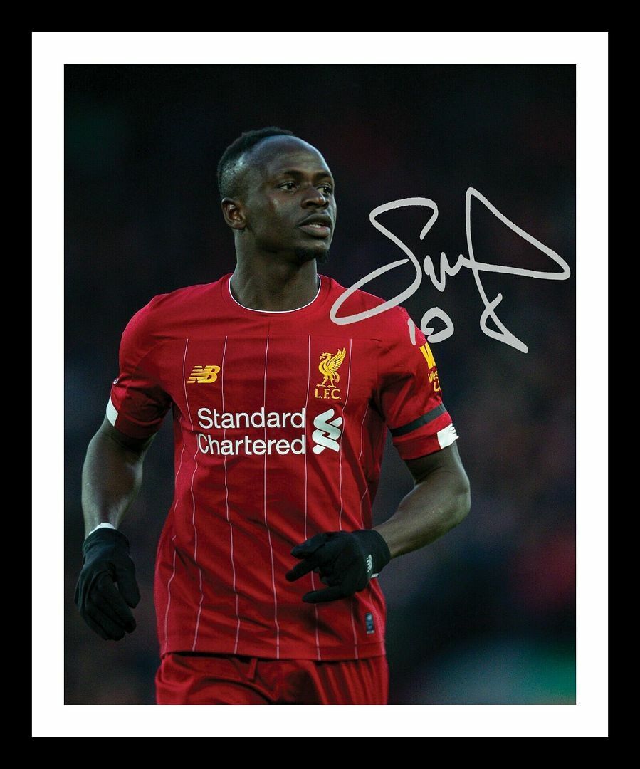 Sadio Mane - Liverpool Autograph Signed & Framed Photo Poster painting 3