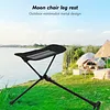 Folding Moon Chairs Footrest Telescopic Leg Rest Camping Chair Kit for Outdoor