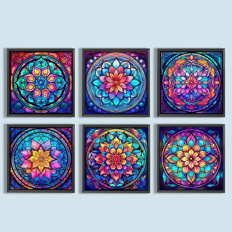 Stained Glass Mandala - Full Round - Diamond Painting (30*30cm)