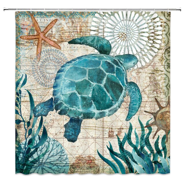 

Shower Curtain – Sea Turtle-180*180cm, 501 Original