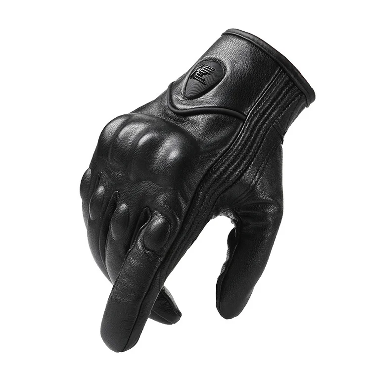 Touch Screen Motorcycle Leather Riding Warm Outdoor Four Seasons Available Gloves