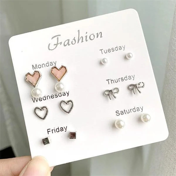 60 Pairs Fashion Stud Earrings