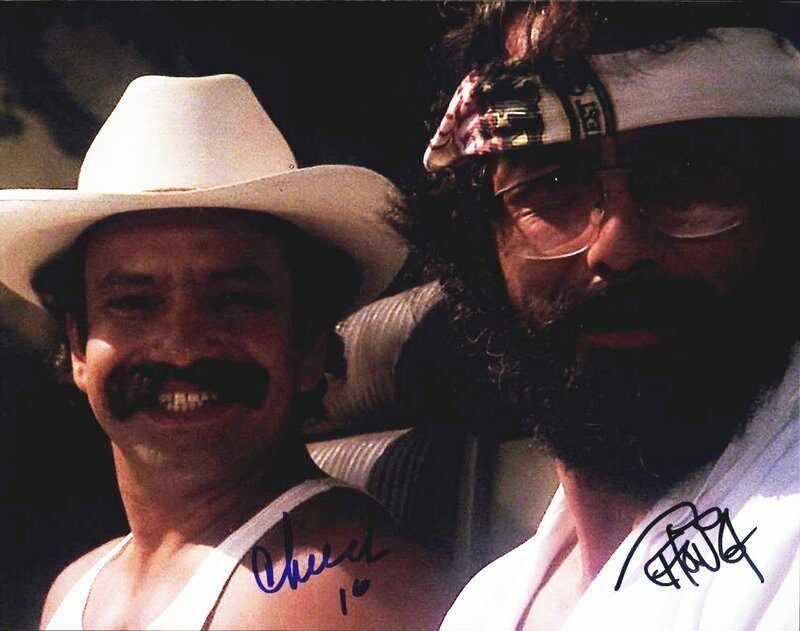 Cheech & Chong authentic signed celebrity 8x10 Photo Poster painting W/Cert Autographed D13