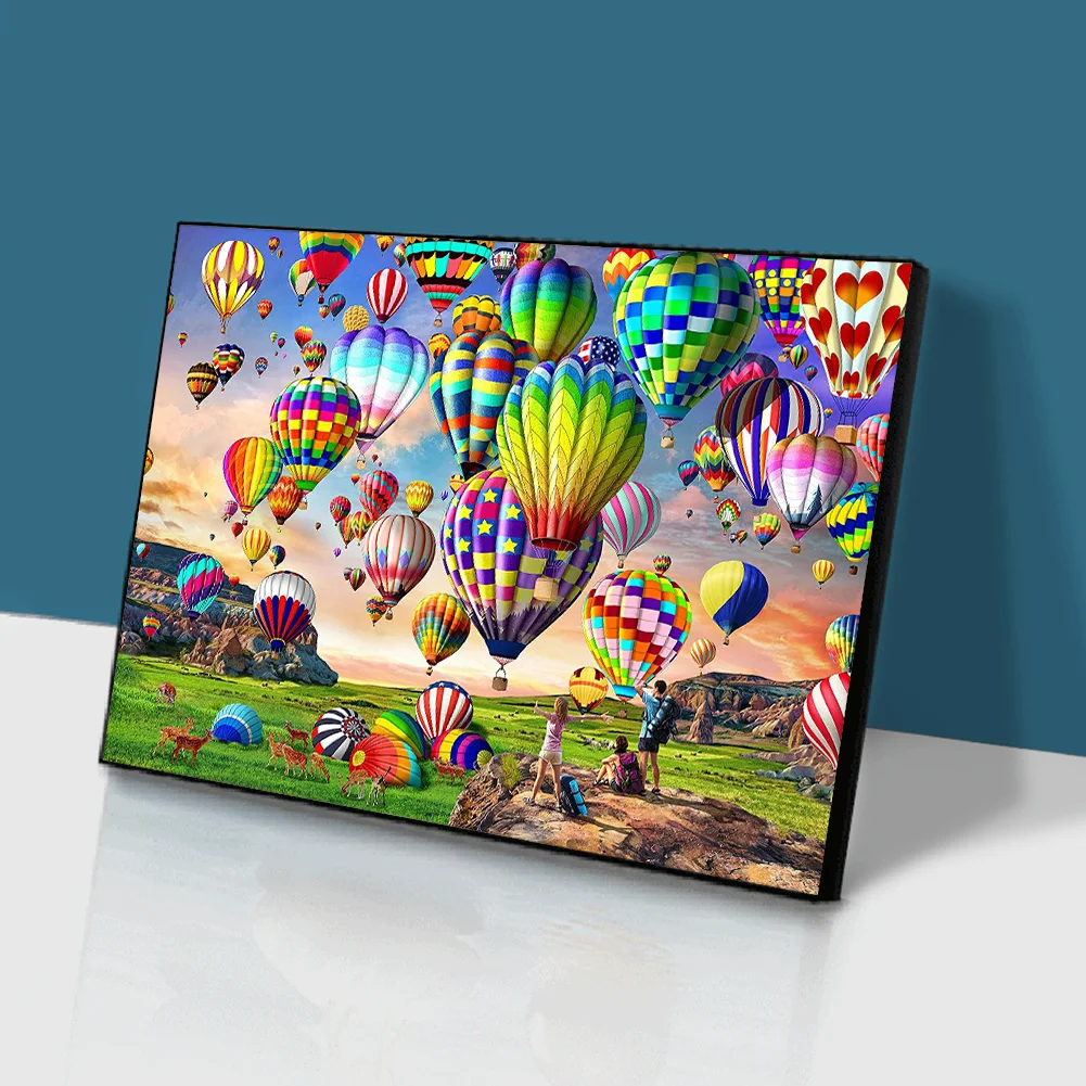 Diamond Painting - Full Round Drill - Hot Air Balloon(60*40cm)