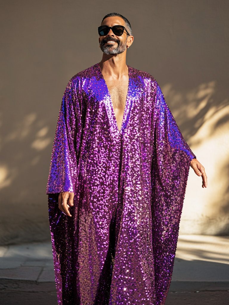 Violet Vixen Sequin Festival Party Kaftan