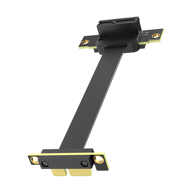 Mustpoint PCI-e Extension Cable - 36Pin Dual Vertical 90 Degree For 1X/4X/8X/16X Cards