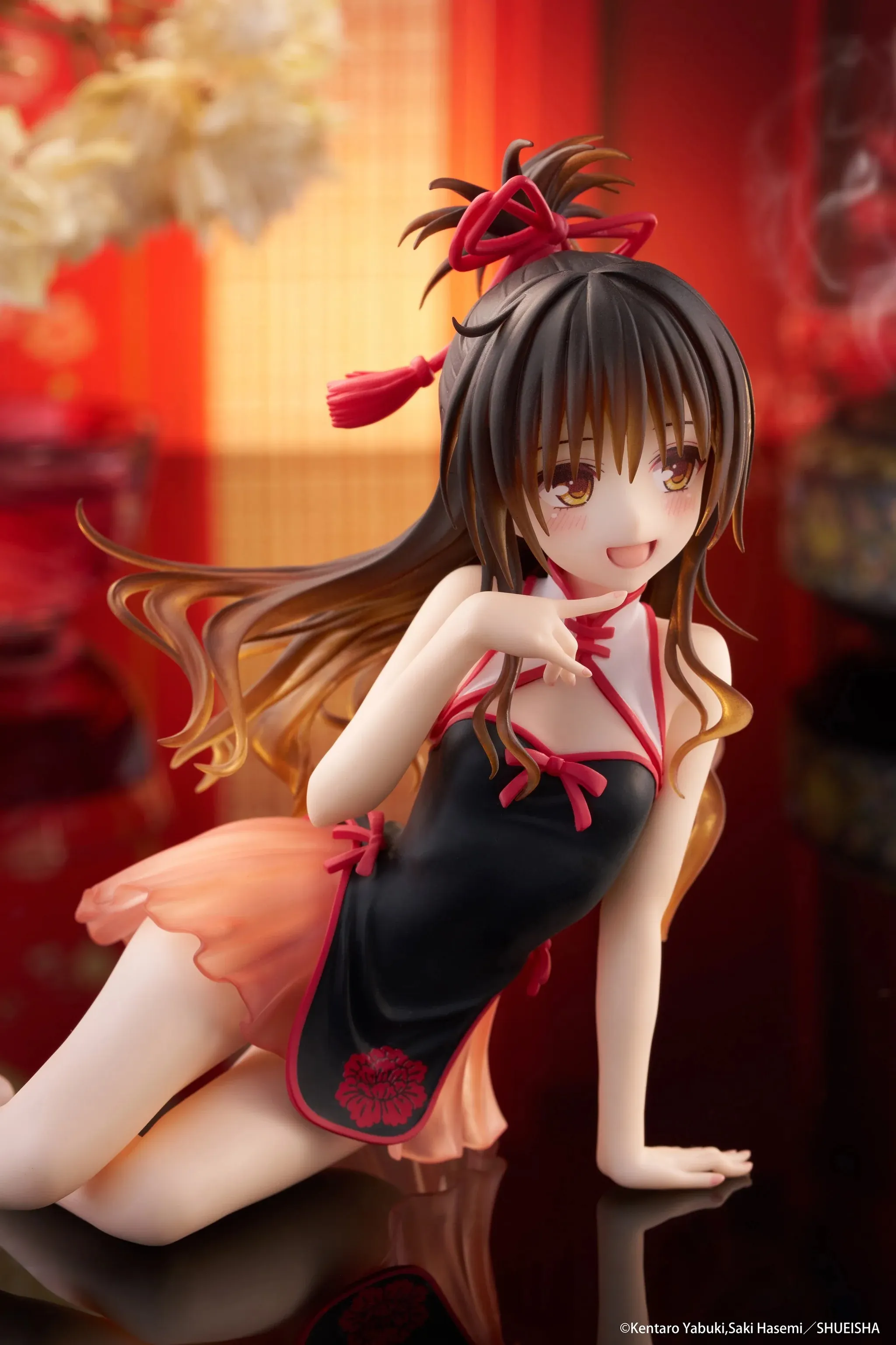 Taito - To LOVE Ru Darkness Desktop Cute Figure - Mikan Yuuki: Chinese Dress Ver. Renewal (Licensed)-