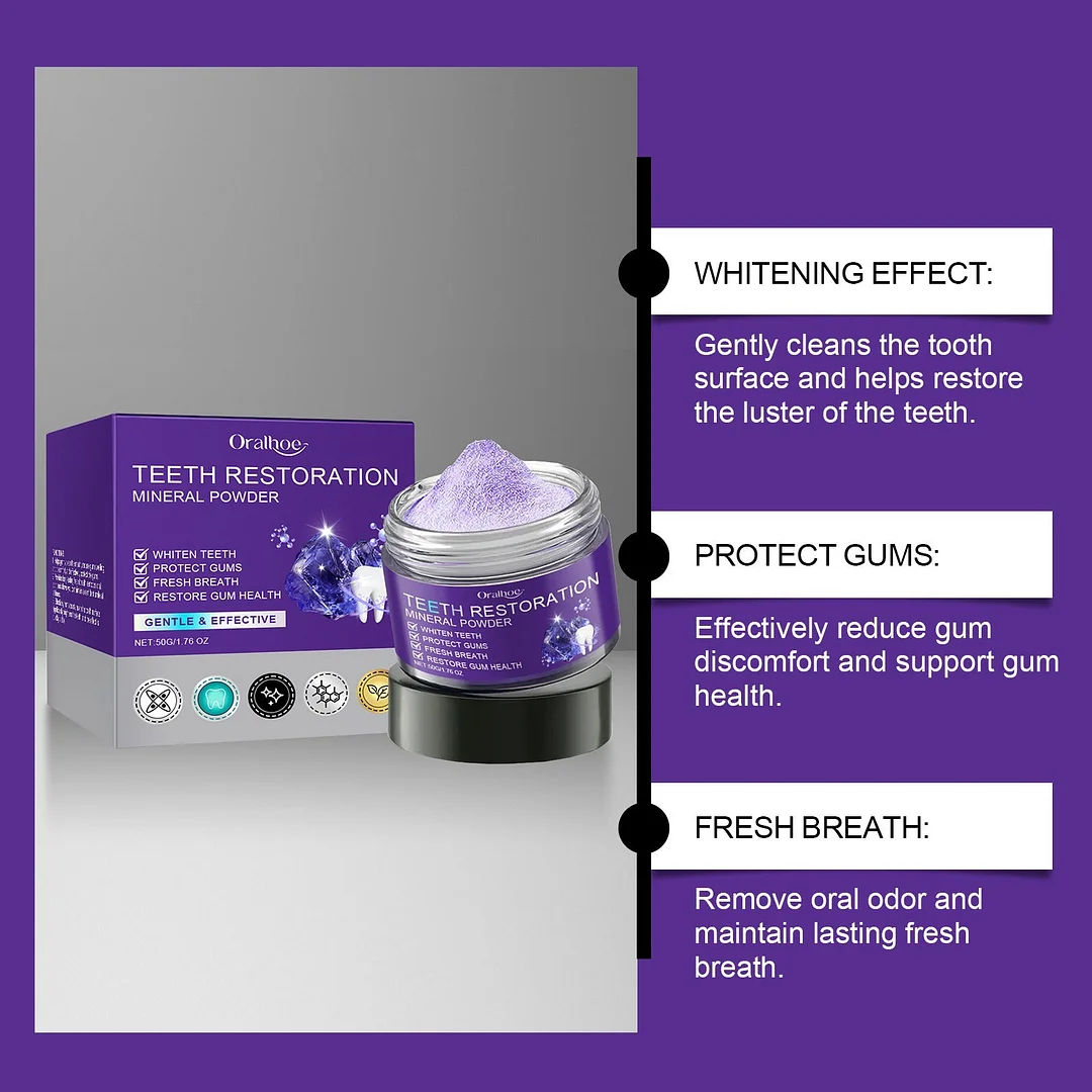 ORALHOE&trade; TeethRestoration Mineral Powder💋(ADA recommended)