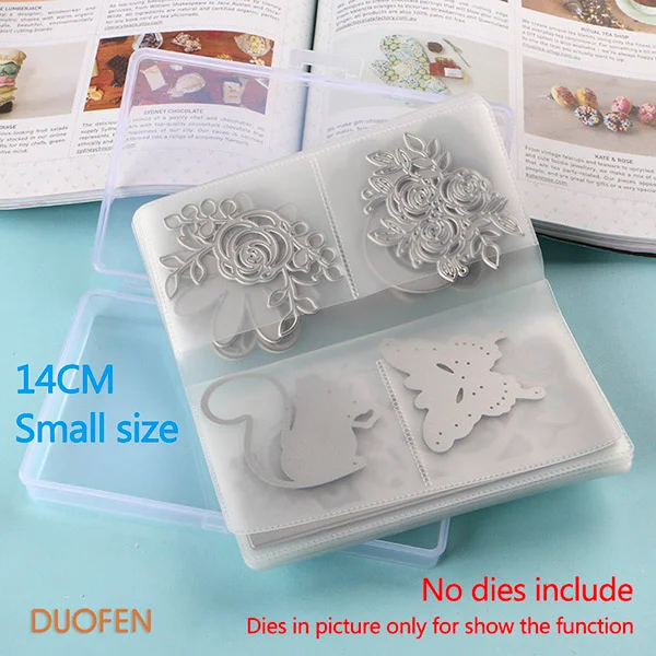 Nigikala CUTTING DIES 14CM-18CM Cutting dies storage book BOX PLUS PVC book easy for handling & protecting your cutting dies