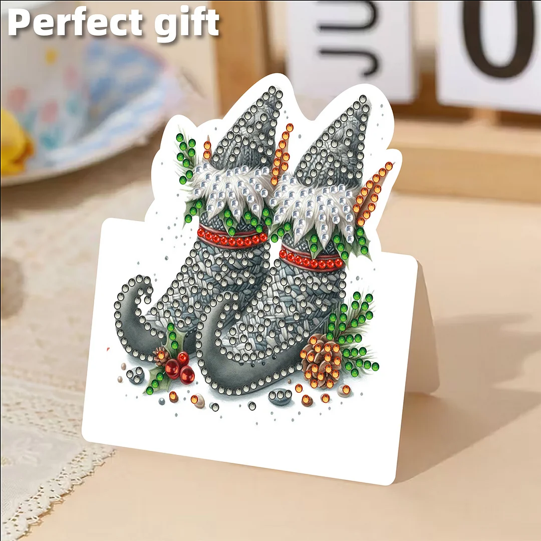 6 Packs High Heels DIY Diamond Painting Greeting Card Kit for Adults Gifts