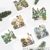 6Pcs Diamond Painting Bicycle Town Greeting Card Set with Envelopes for Birthdays Thanksgiving & Special Occasion