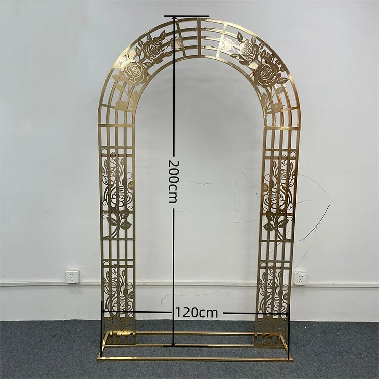 Angle Flower New Metal iron Arch Wedding Backdrop Frame Outdoor Party Stage Decor Props