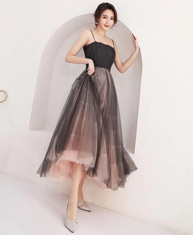 High Quality Black Tulle Short Prom Dress,  Homecoming Dress