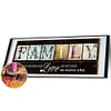 80 * 30CM - quadratische Bohrer Diamant Malerei - Familie Brief (Große Größe)