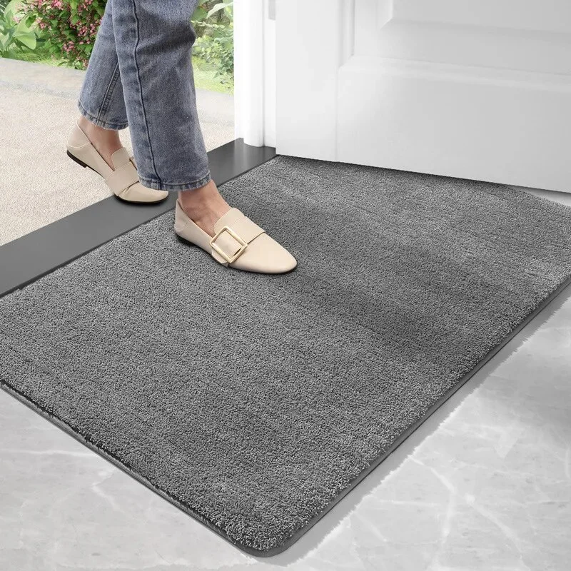 Sdrawing Wear Resistant Super Absorption Front Door Mat for Shoe Scraper Corrosion Resistant floor mats Outdoor Entry door rug