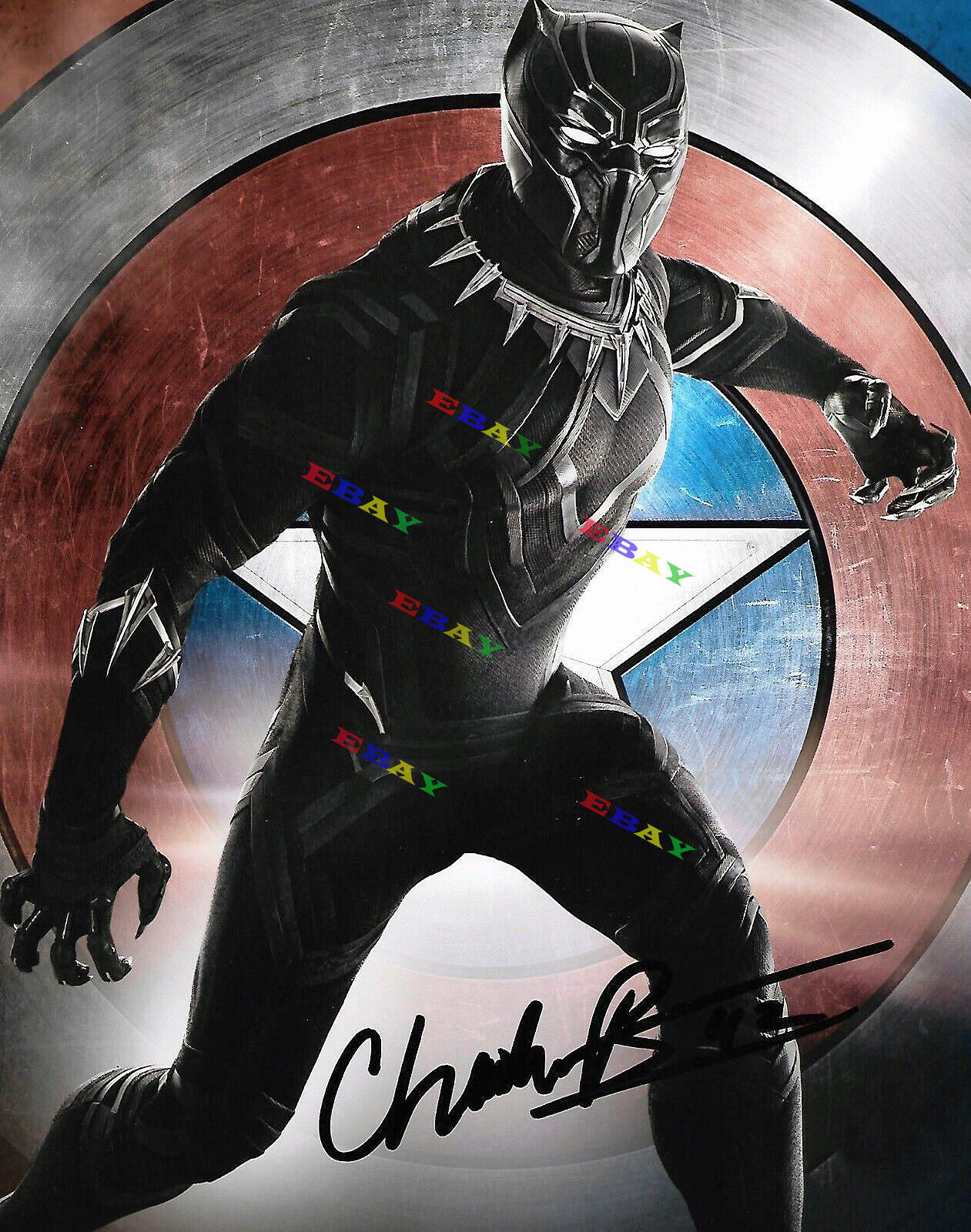 Chadwick Boseman Black Panther AUTOGRAPHED Signed 8x10 Photo Poster painting REPRINT