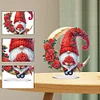 DIY Rose Moon Gnome Acrylic Special Shape Diamond Painting Desktop Ornaments