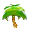 20PCS Summer Vibes Flamingo Coconut Tree Palm Leaf Aluminum Film Party Decoration Balloons 