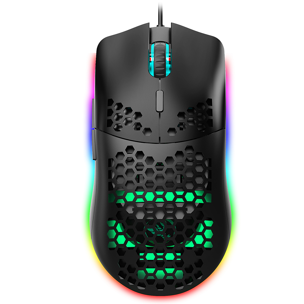 

J900 RGB Lighting 6400 DPI Ergonomic 6 Button USB Programmable Gaming Mouse, 501 Original