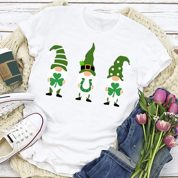 Clover Gnome T-Shirt Tee --Annaletters