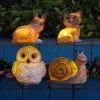 Outdoor solar animal resin lamp