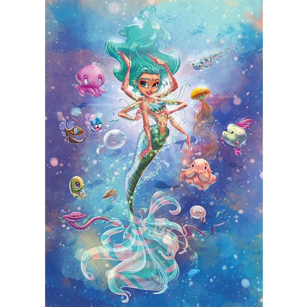 

Mermaid - Round Drill Diamond Painting - 30*40CM, 501 Original