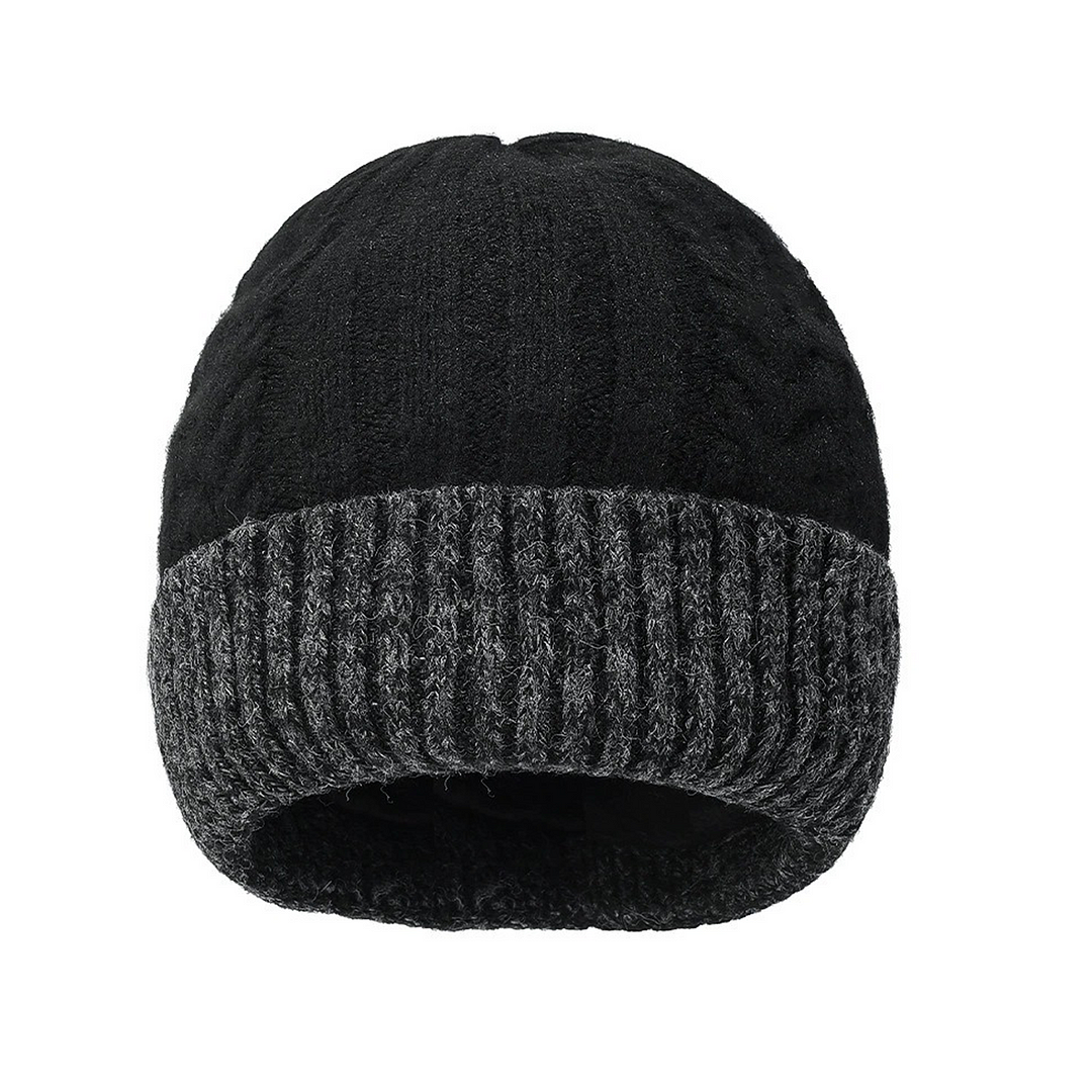 Unisex Winter Cable Knit Beanie Hat Stylish And Warm Headwear-inspireuse