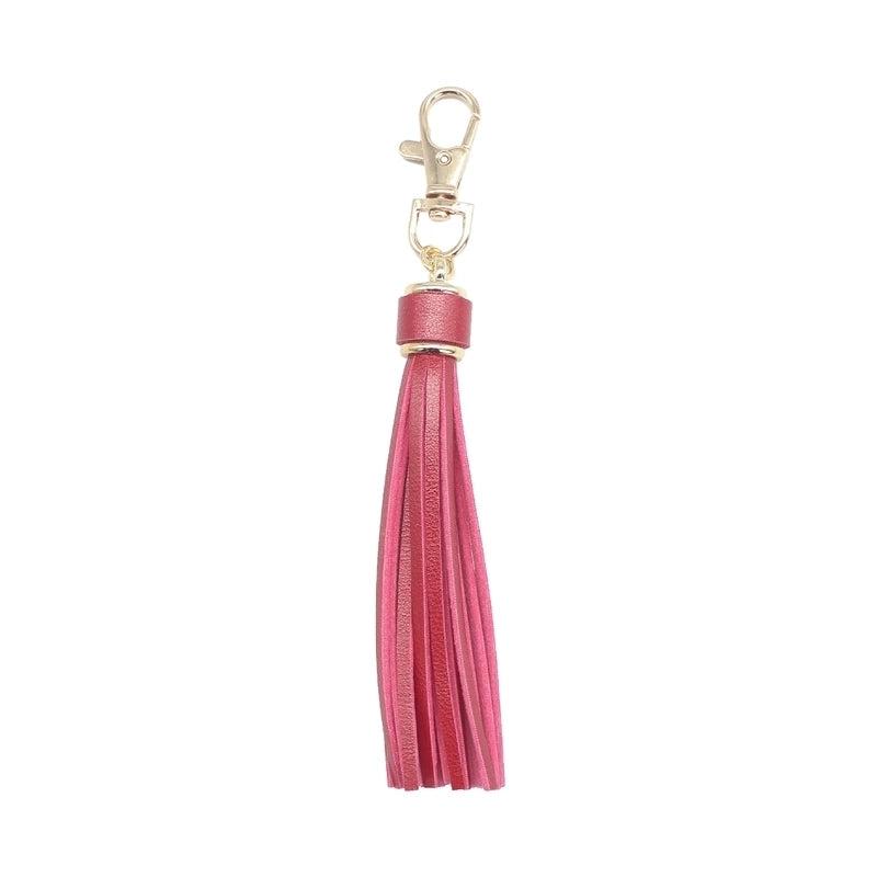 Retro Tassel Pu Leather Alloy Unisex Bag Pendant Keychain