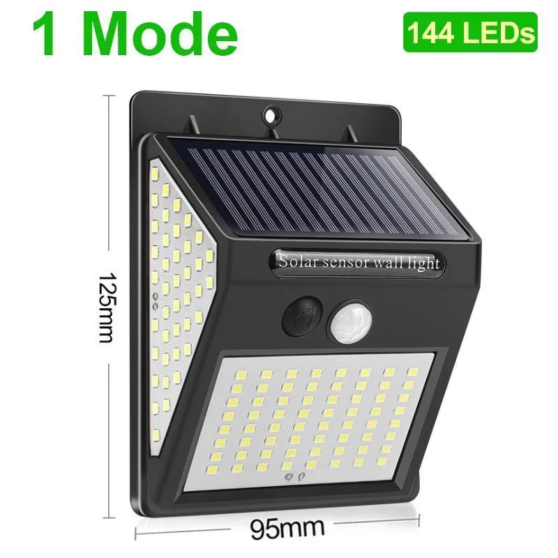 228 144 LED Solar Light Outdoor Lamp