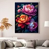 Peony - 9CT Partial Beaded Cross Stitch Kit(39x53cm)