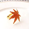 Orange Maple Leaf Catering Napkin Ring