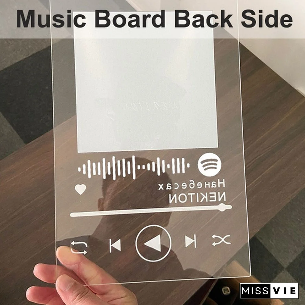 Famous British Male Singer Spotify Code Acrylic Music Board Acrylic Wall Poster Painting Spotify Scan Code Song Music Acrylic Plate Anniversary Music Plaque Anniversary Gift