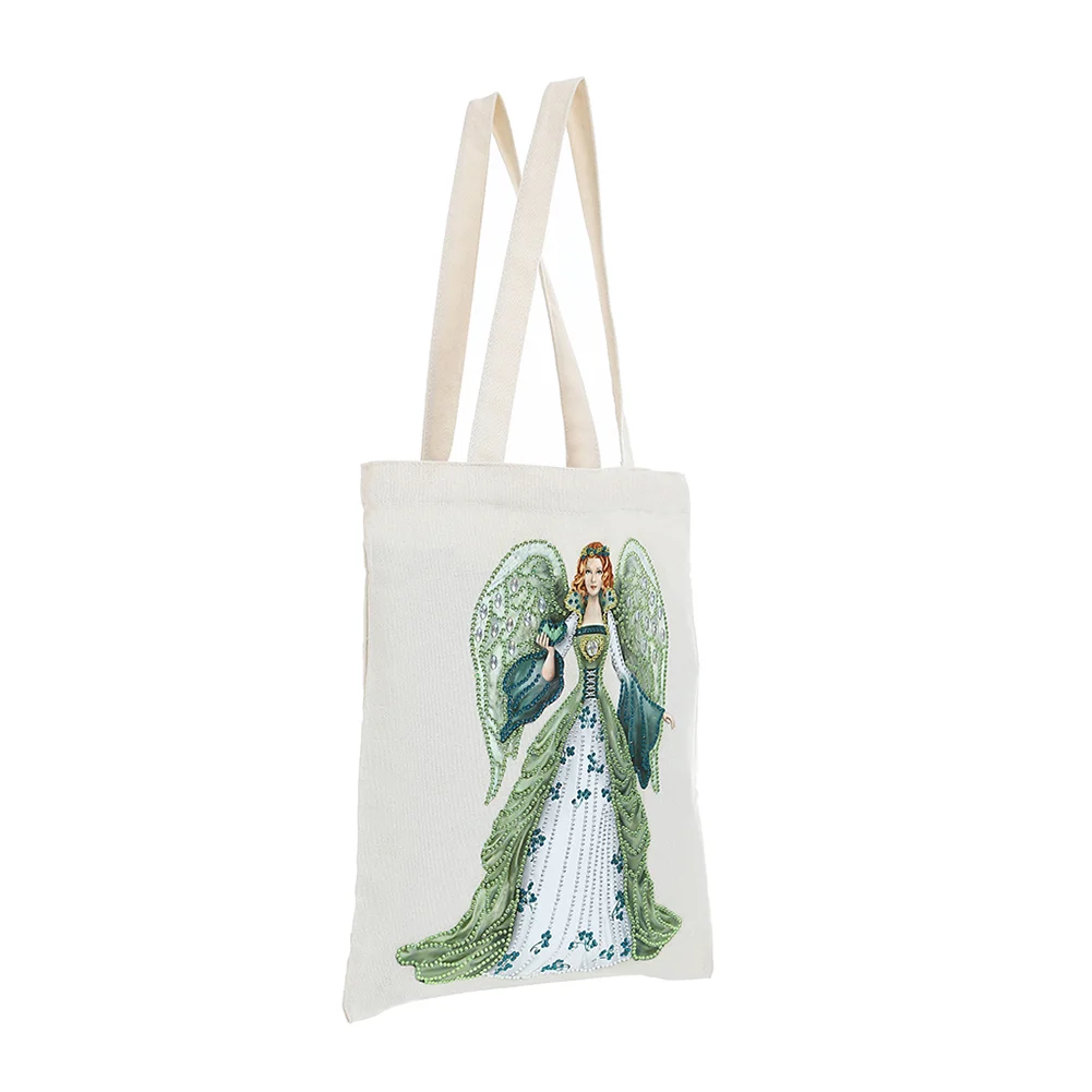 DIY Diamond Painting Eco-Friendly Canvas Bag - Lady Angel