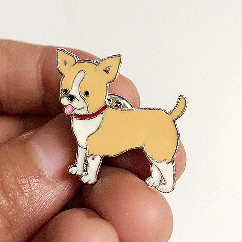 Cute Minimalist Pin Animal Dog Alloy Enamel Unisex Brooches