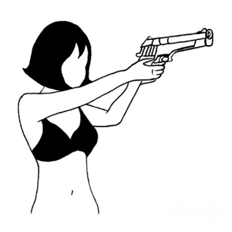 Tattoo sticker Temporary Drawing small Black White sketch Flowers flash Tatoo Body Art Fake Water Transfer Stickers to kid girl