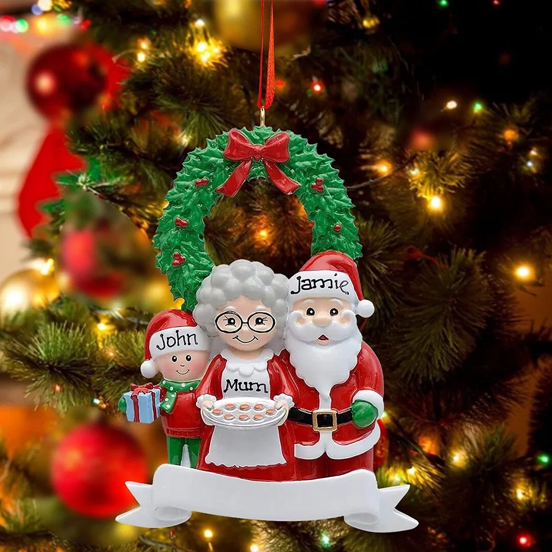Family Personalised Special Christmas Tree Decoration Custom Ornament、、sdecorshop