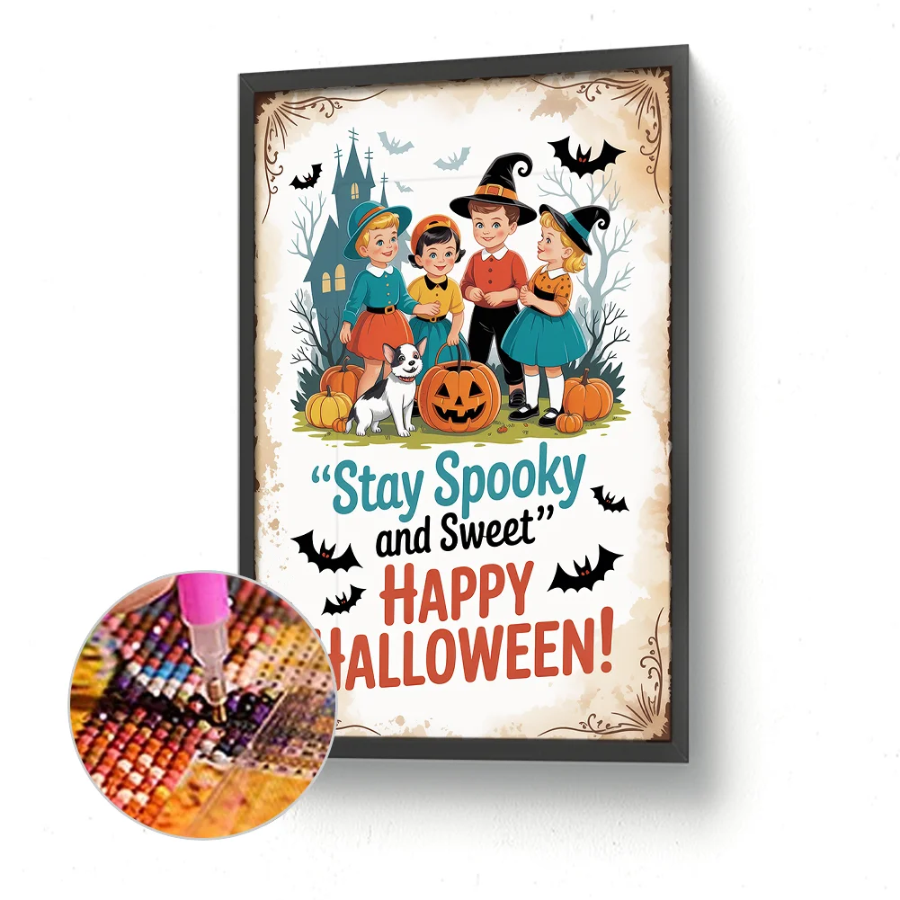 Diamond Painting - Full Round Drill - Halloween Atmosphere(Canvas|30*45cm)