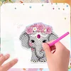 6Pcs Elephant Diamond Painting Fridge Magnet Diamond Art Magnets Decals Kit