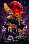 Luxury AB Velvet Diamond Painting Kit - Tiger