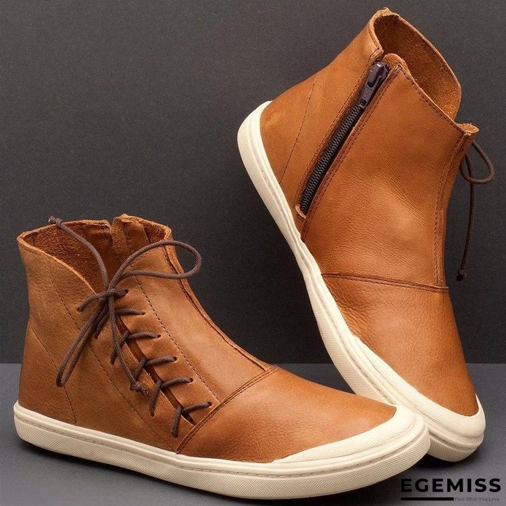 Casual Daily High-Top Zipper Sports Boots | EGEMISS