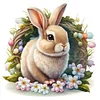 >SALE<5D DIY Full Round Drill Diamond Painting Rabbit Kit Home Decor Art Craft 30x30cm