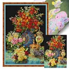 (US Local)Flowers -14CT Stamped Cross Stitch Kit(55x75cm)
