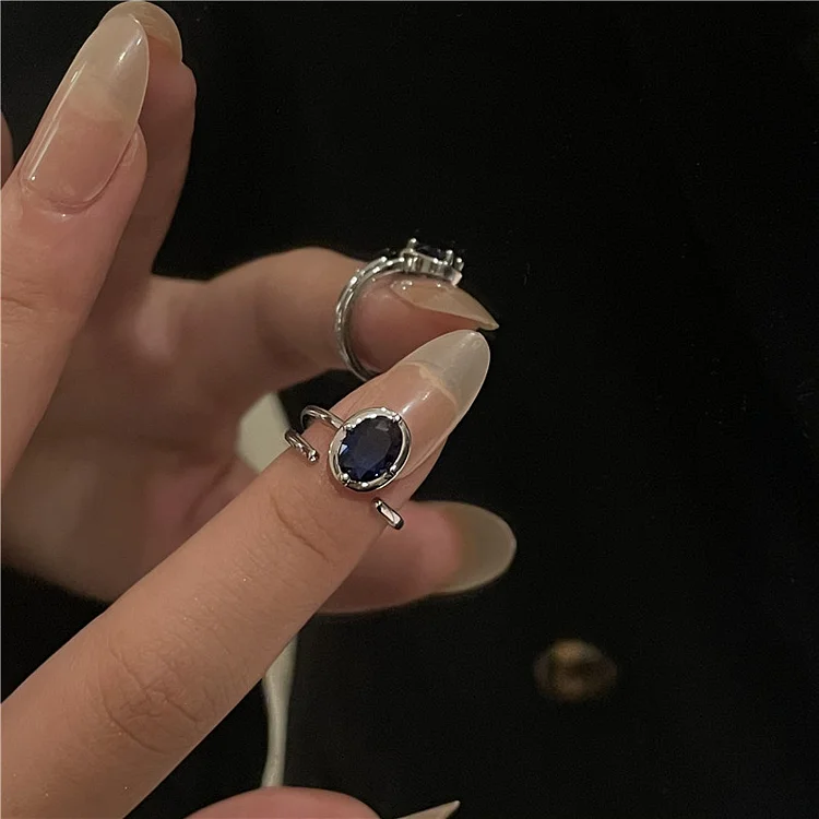 Gemstone Manicure Nail Ring