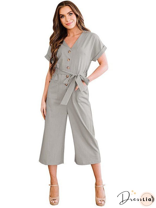 Button-Down Jumpsuit