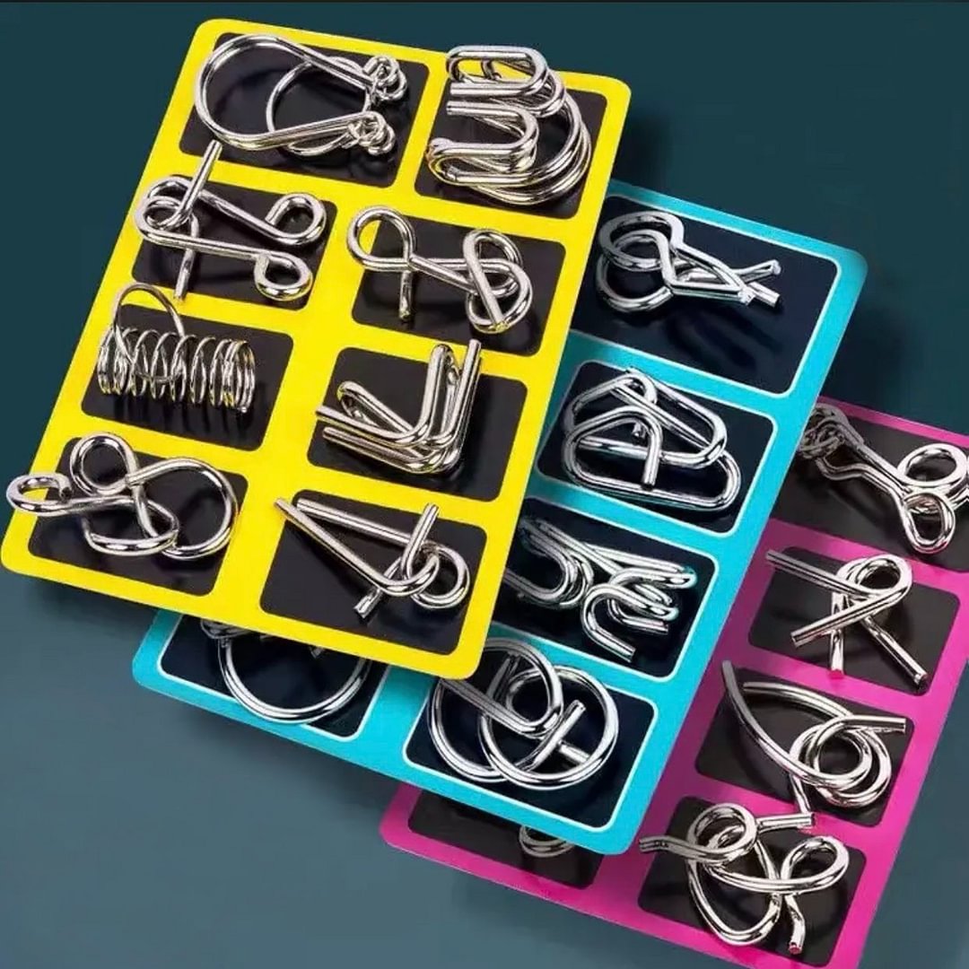 Brain teaser-Metal Puzzles Set